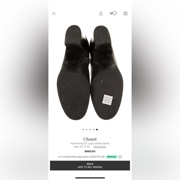 Chanel leather boots - Picture 16 of 16